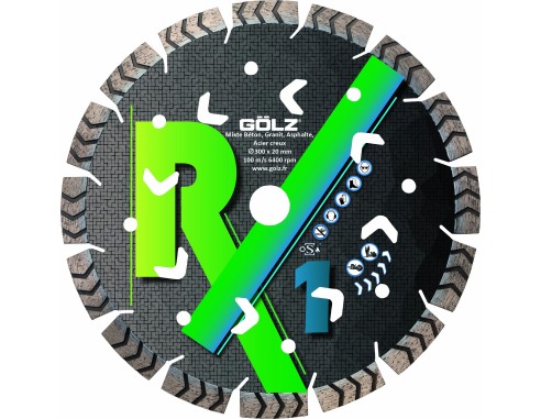 Disque Diamant RX1 Mixte Excellence Béton / Asphalte / Granit Gölz