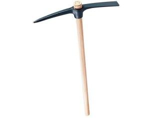 Pioche Oeil Rond avec manche 90cm Bois