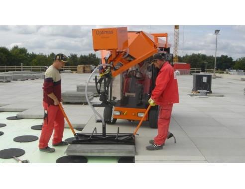 Appareil à vide « BE » sur machine de pose de pavés Optimas
