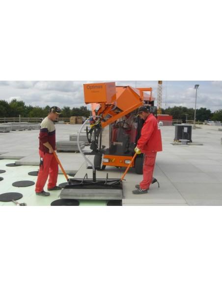 Appareil à vide « BE » sur machine de pose de pavés Optimas