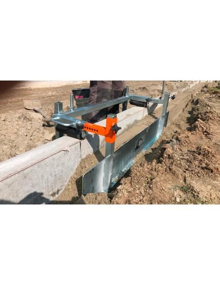 Coffrage pour blocage arrière avec chariot guide Optimas