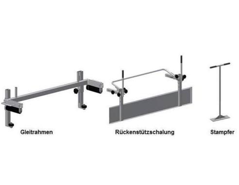 Coffrage pour blocage arrière avec chariot guide Optimas