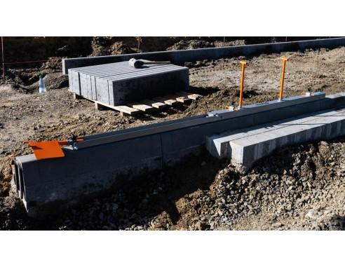 Dispositif de pose de bordures de trottoir Optimas