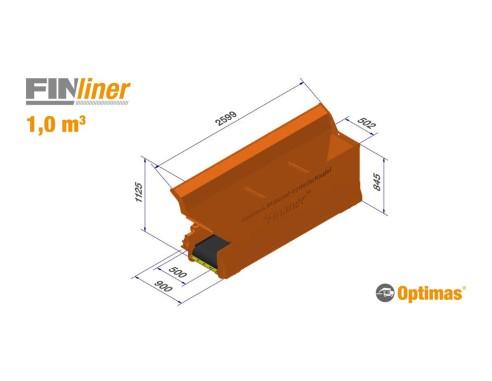 Distributeur de matière « Finliner » pour accotements 0,5 m³/1,0 m³ et 1,4 m³ Optimas