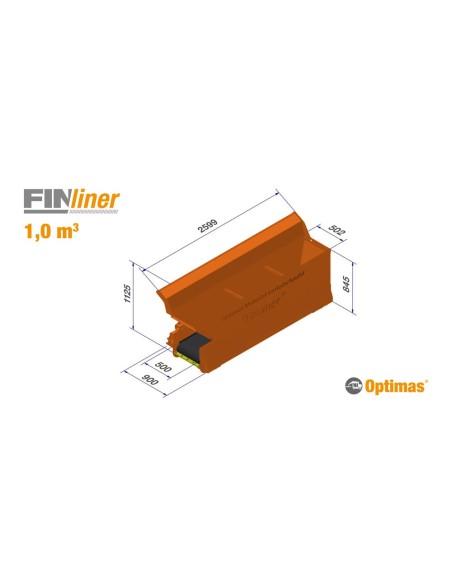 Distributeur de matière « Finliner » pour accotements 0,5 m³/1,0 m³ et 1,4 m³ Optimas