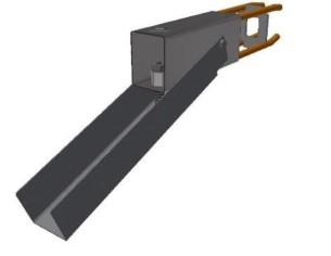 Adaptateur Canal de gouttière pendulaire (sans rail de chape) Optimas 2